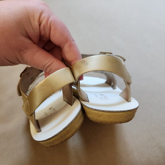 SALTWATER Gold Hearts Sandals - Picture 4 of 5